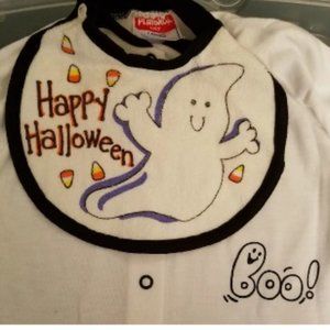 NEW Playskool Halloween Baby Onesie w/Halloween BIB! (Size: Large) SUPER CUTE!!!